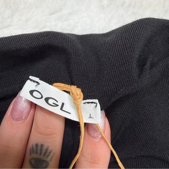 OGL ProWarm Long Sleeve Mockneck Tucks Midi Dress Black Size L NWT - Picture 5 of 6